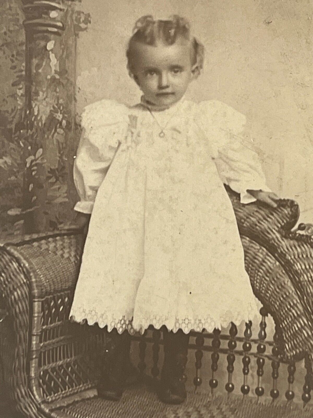 Reading Pennsylvania Cabinet Photo Rebecca Rhoads Vogt Pretty Young Girl 1905