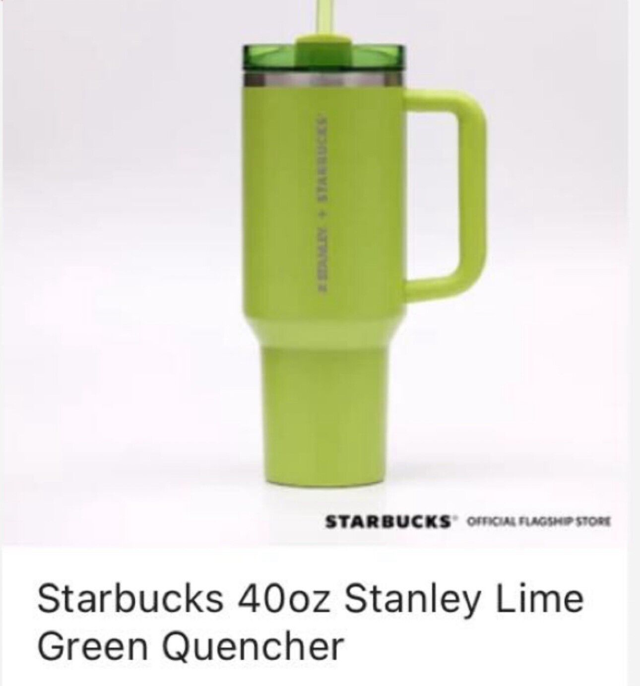 Stanley x Starbucks Philippines Exclusive Lime Green 40oz Quencher - US SELLER