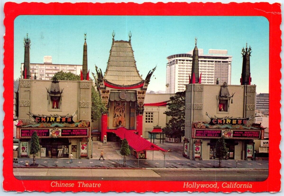 Postcard Chinese Theatre Hollywood California USA North America