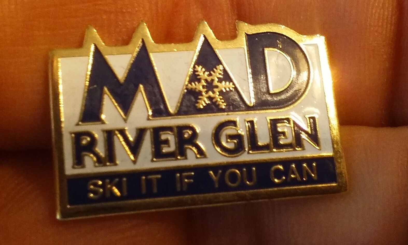 MAD River Glen pin badge Ski It If You Can