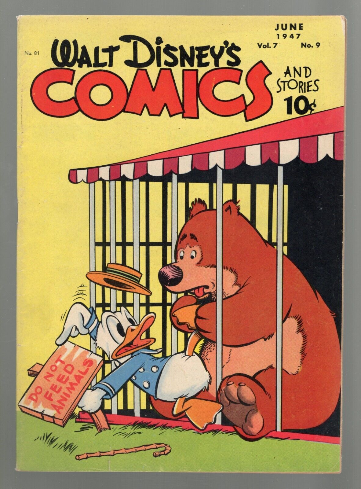 Walt Disney\'s Comics and Stories #81 Dell/Gold Key 1947 VF- 7.5