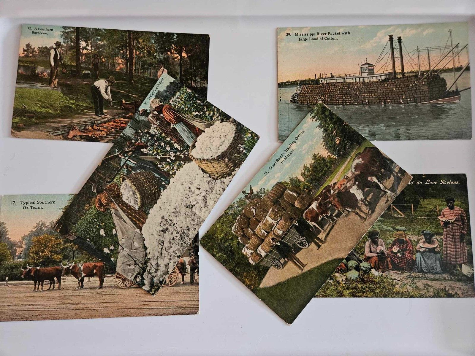 Vintage Cotton Picker Post Card Lot
