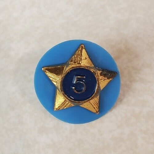 Vintage Boy Scouts of America BSA 5 Years of Service Blue Star Pin Award