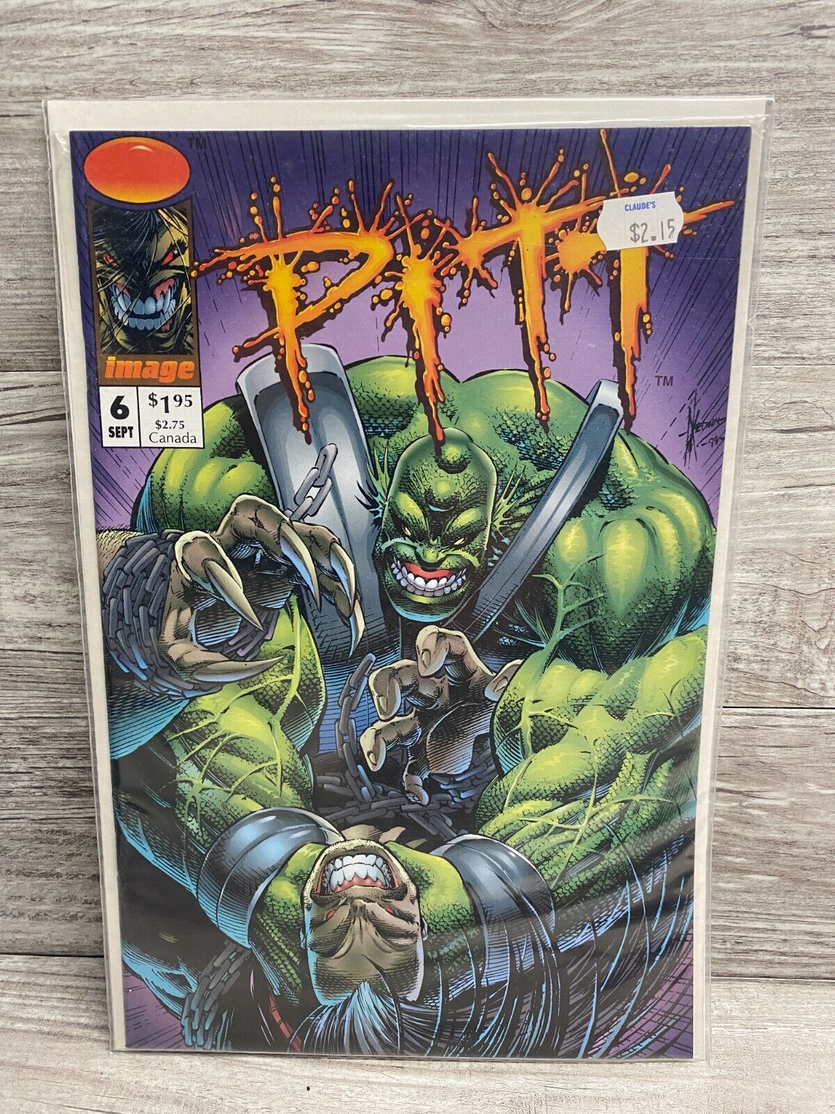 PITT #6 IMAGE COMICS (1995) Dale Keown 1st Print Brian Hotton
