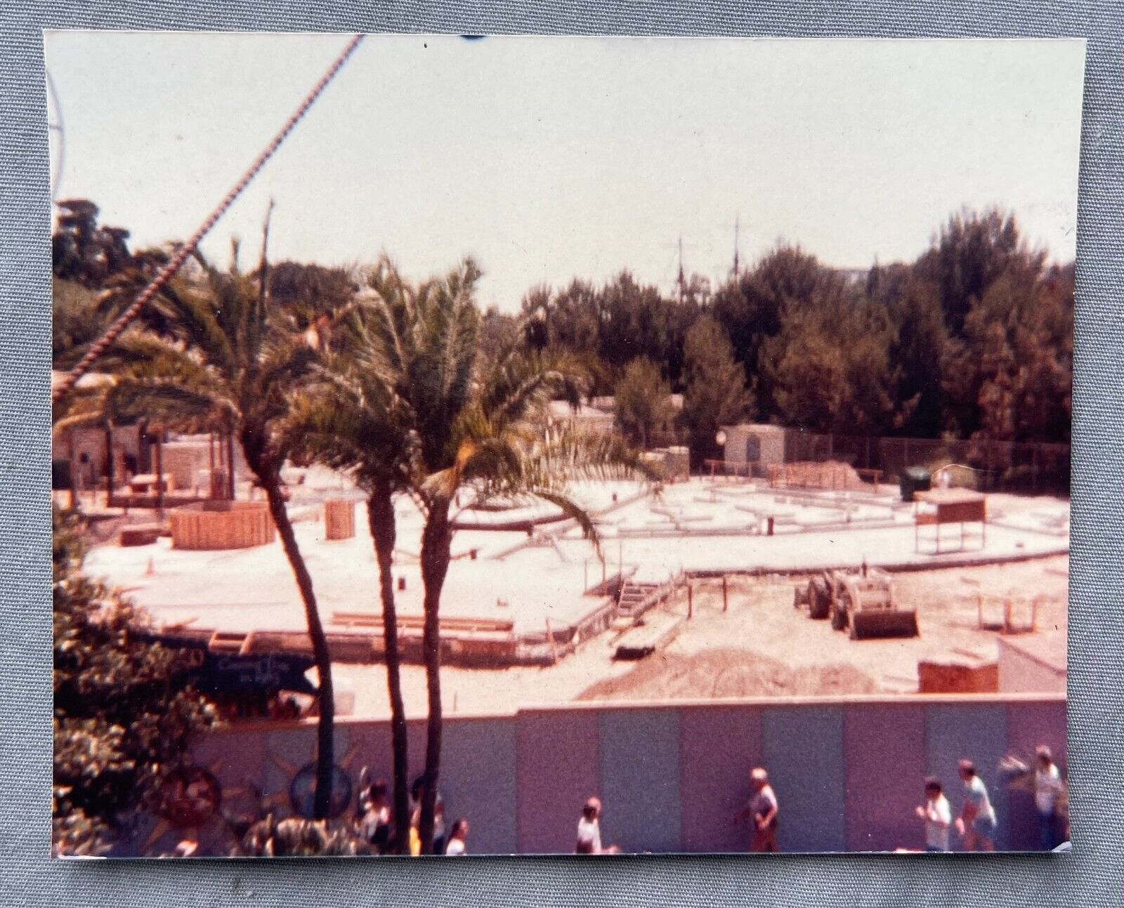 DISNEYLAND Vintage PHOTO Construction of the 1983 NEW FANTASYLAND from SKYWAY #2