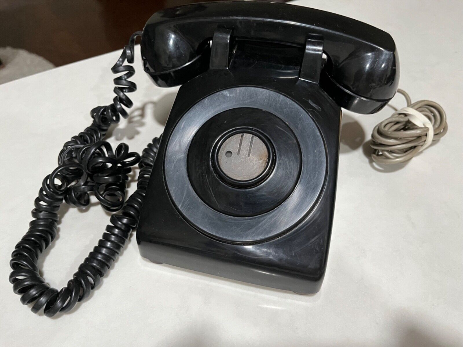 Vtg Bell Black Extension Phone- Model 500D-circa 1975