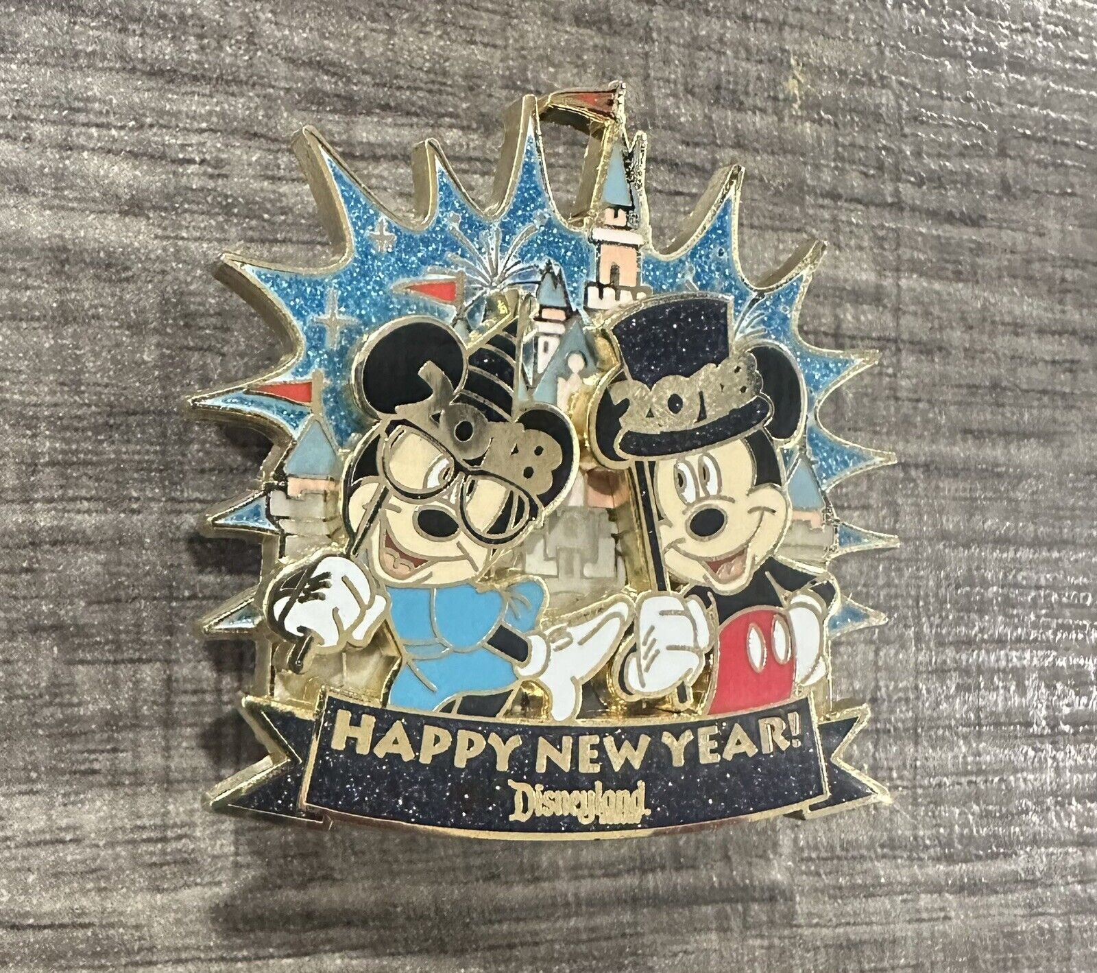 Disney Trading Pins  126527 DLR - Happy New Year 2018 Minnie And Mickey Mouse