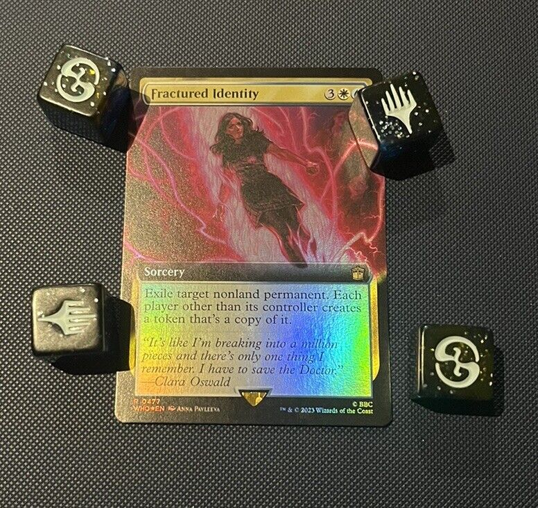 MTG - Fractured Identity - R 0477 - Foil - Dr Who - Rare - Extended Art
