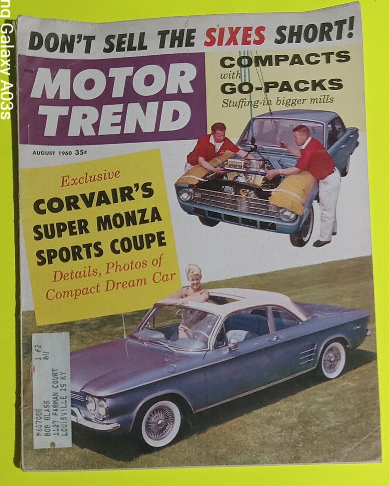 Motor Trend August 1960 Magazine