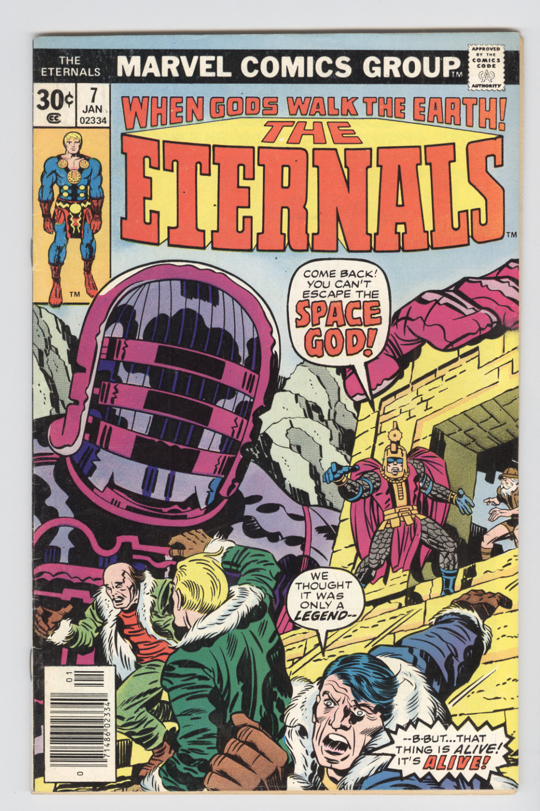 Eternals #7 January 1977 FN First Reference to Time One Above All
