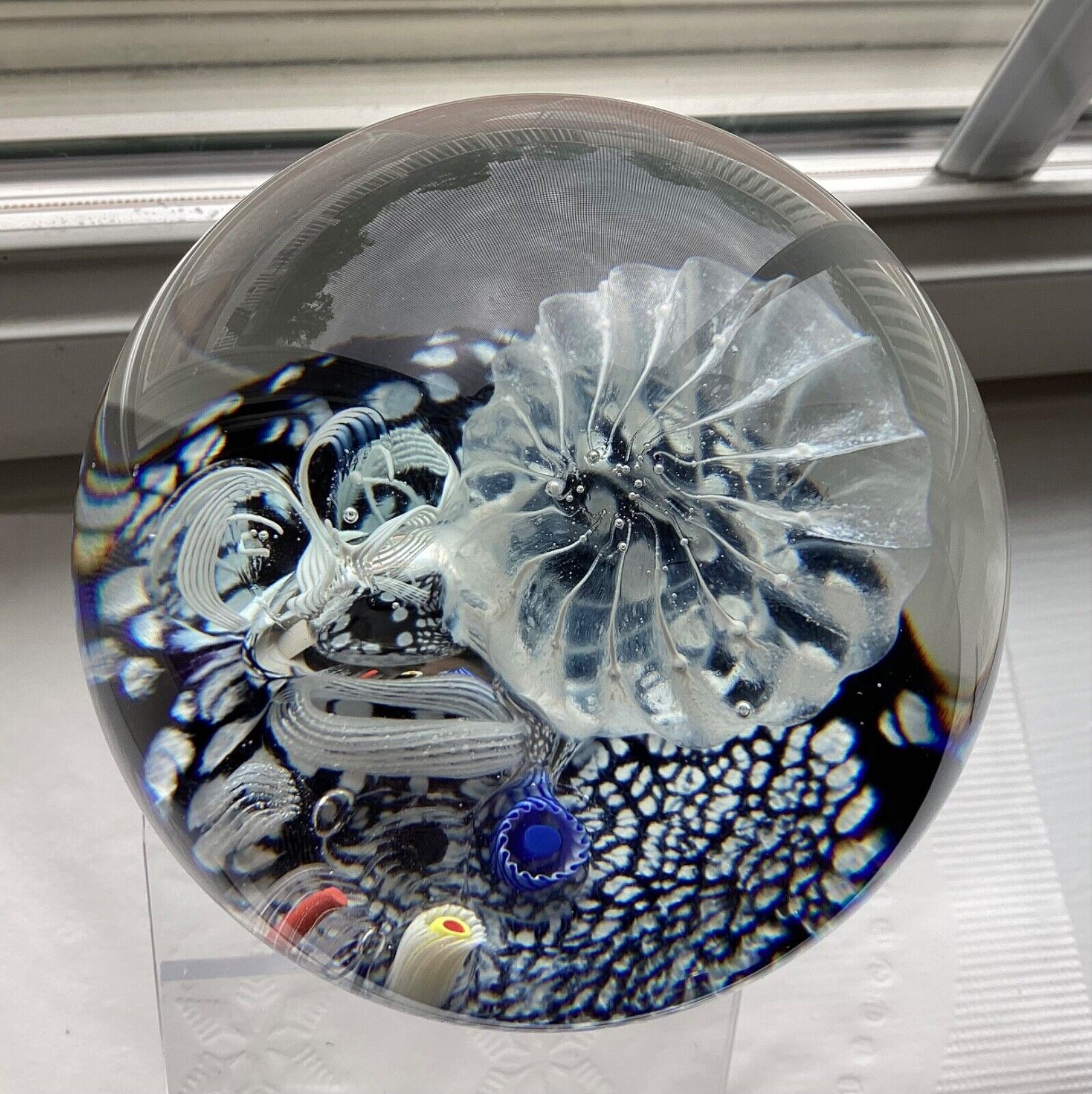 Carmen Daquila Art Glass Paperweight 3.5\