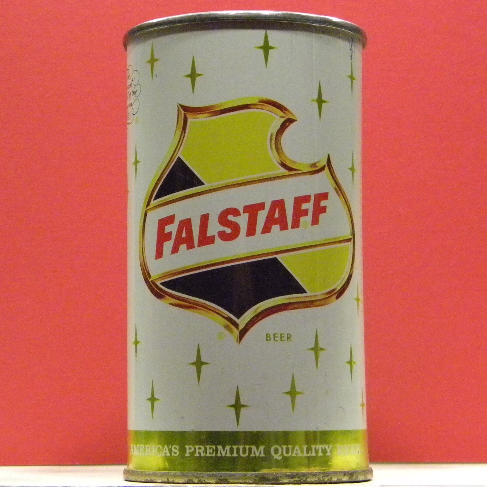 Falstaff Beer Vintage Flat Top Air Filled Can Omaha Nebraska K66 High Grade H/G