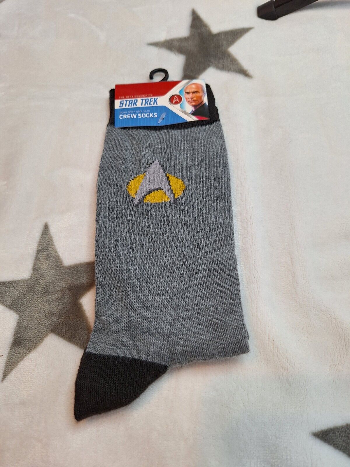 New 2022 Star Trek The Next Generation Men\'s Crew Socks Space Collectible