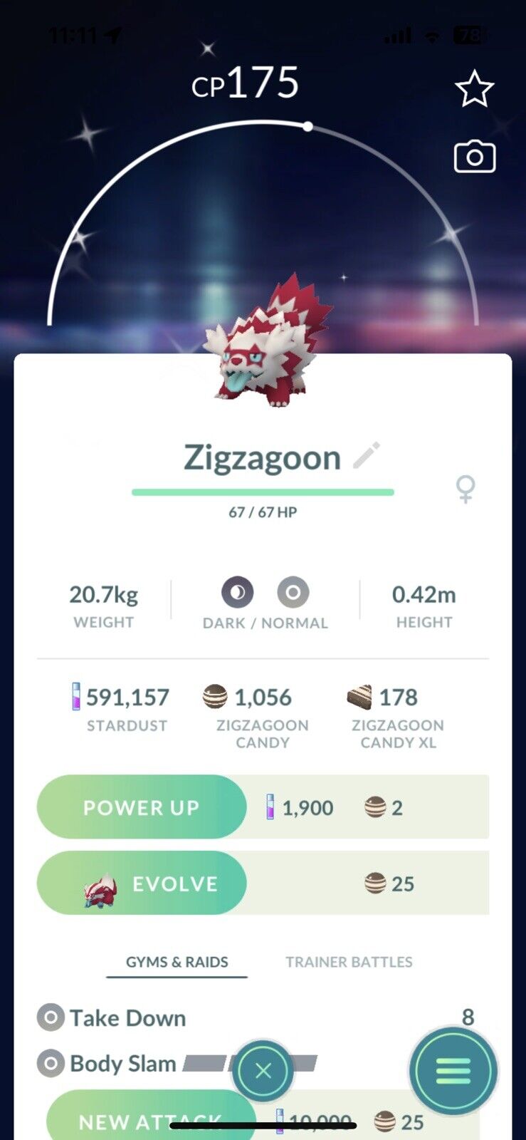 Pokemon Go Shiny Galarian Zigzagoon Guaranteed Tradè