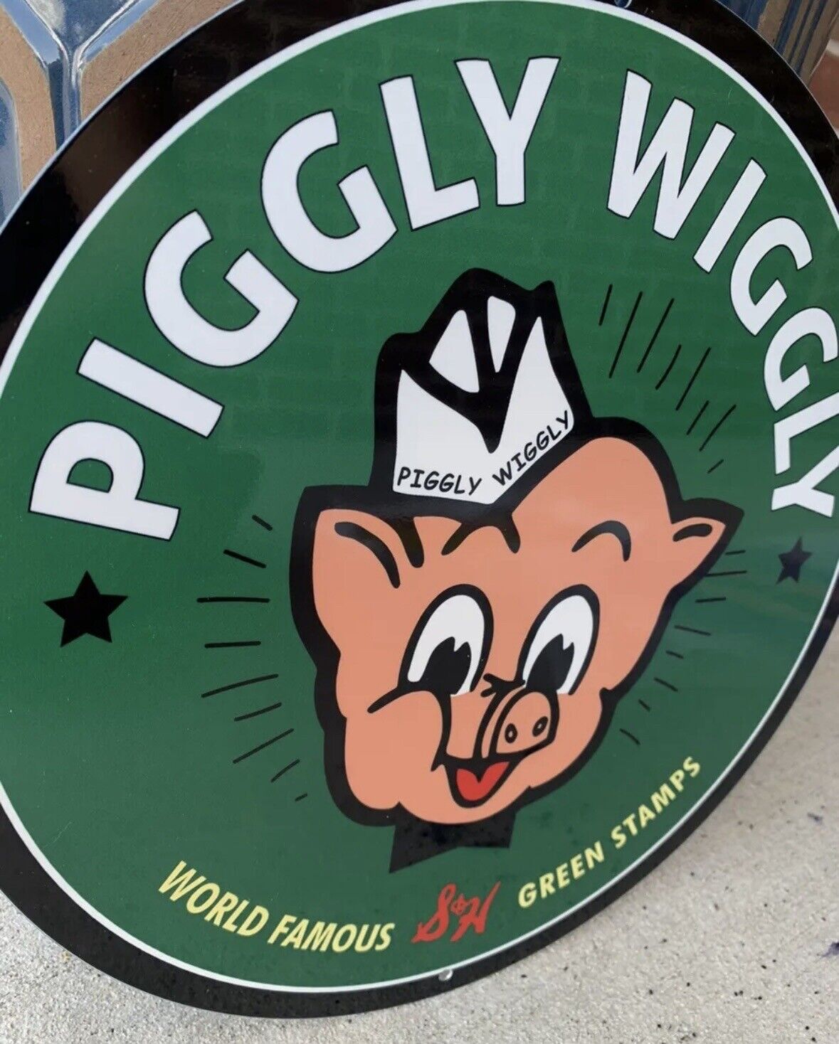 Top Quality Piggly Wiggly  S&H Stamps vintage reproduction Garage Sign