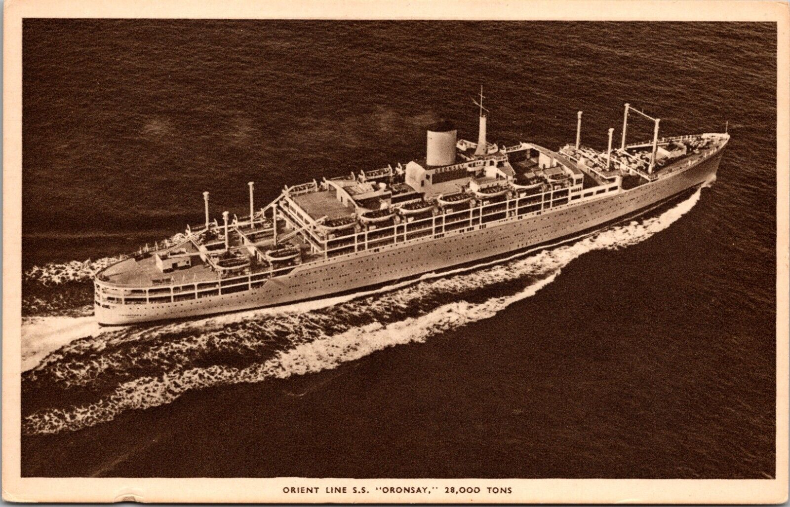 Orient Line SS Oronsay Shipping Postcard US1004
