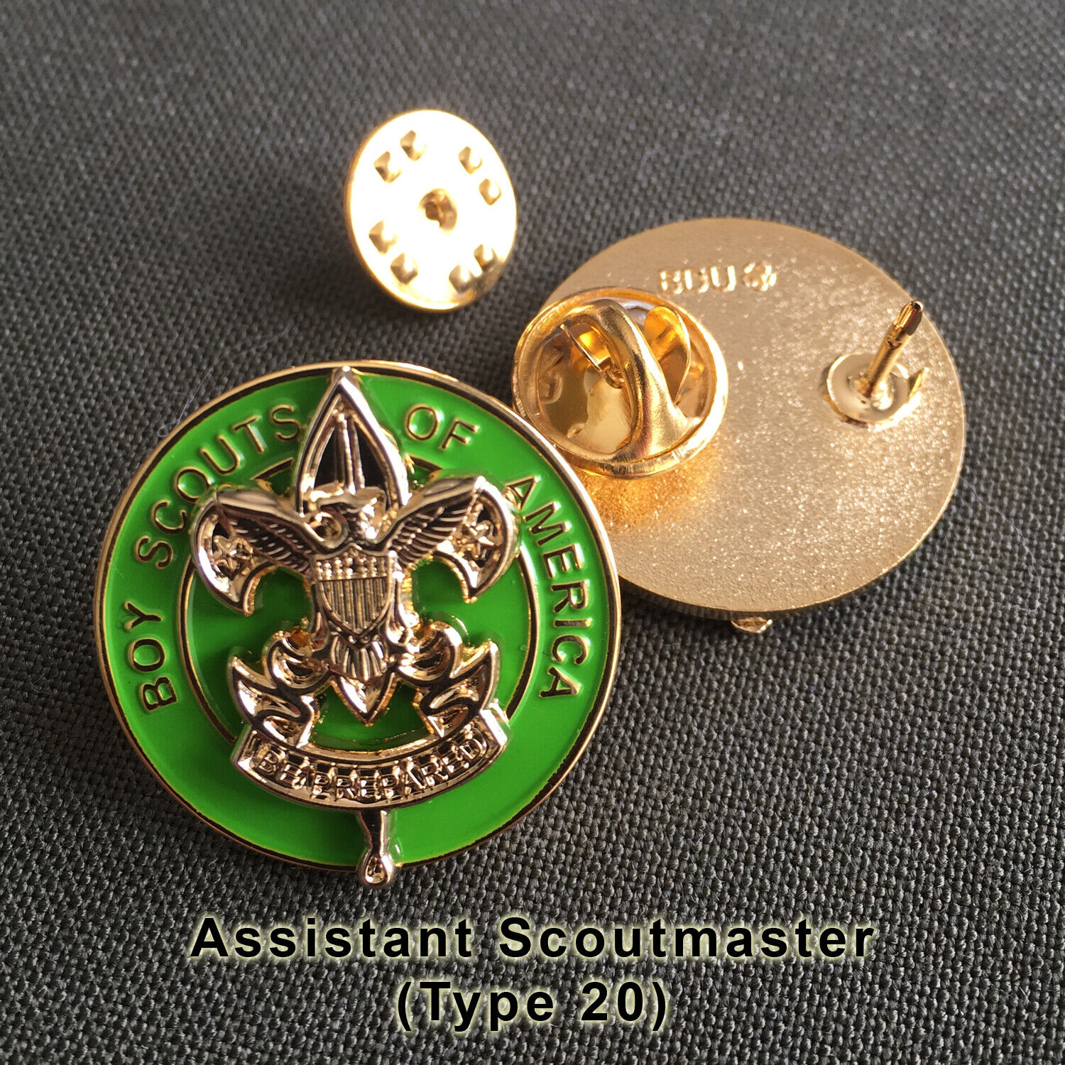 Assistant Scoutmaster Position Insignia Badge, One Pair (2) (Scout Boy Pin)