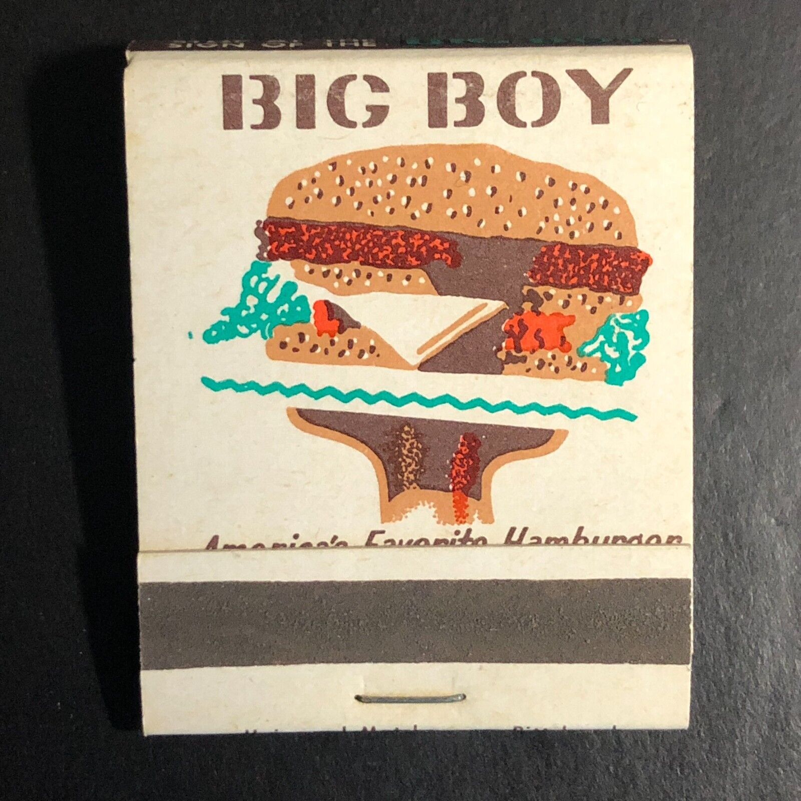 Big Boy Hamburger Restaurants Coast to Coast Full Matchbook c1956-68 VGC Scarce
