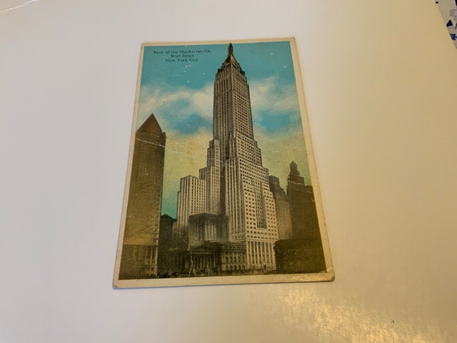 New York City, N.Y. ~ Bank of the Manhattan Co. - Wall Street-  Vintage Postcard