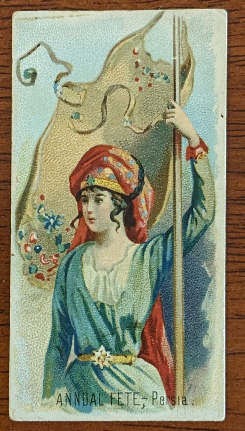 1890 N80 Duke's Cigarette Card - Holidays - Annual Fete, Persia.