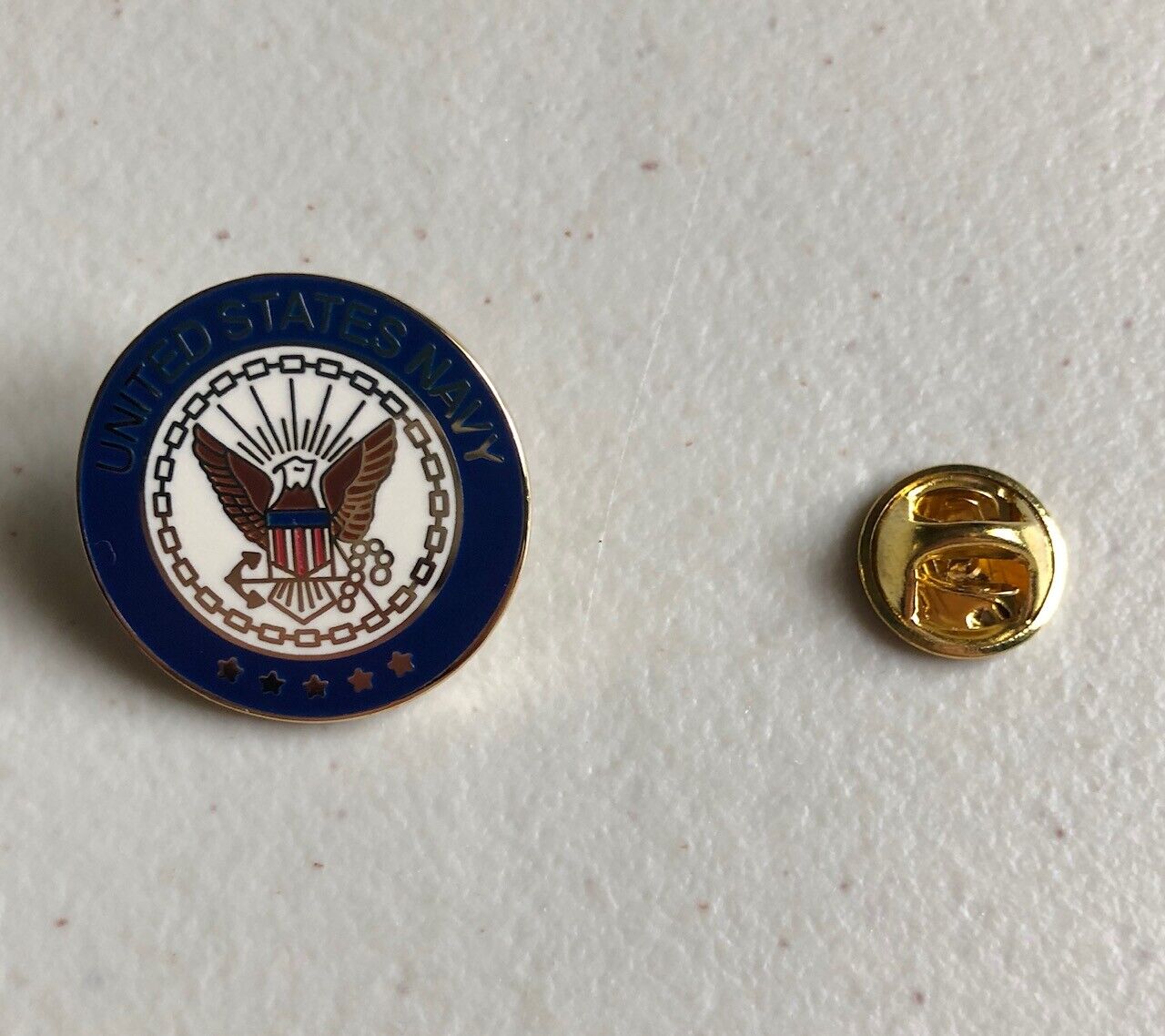 United States Navy Round Lapel Pin 