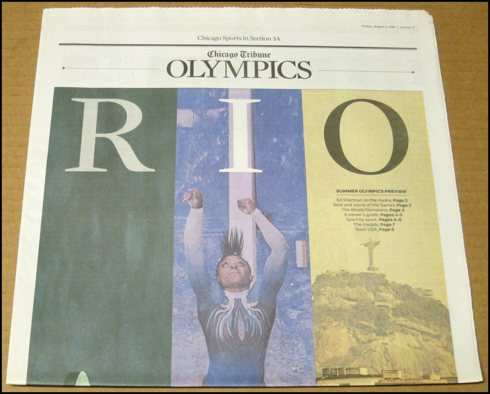 8/5/2016 Chicago Tribune Newspaper Rio Summer Olympics Preview Simone Biles