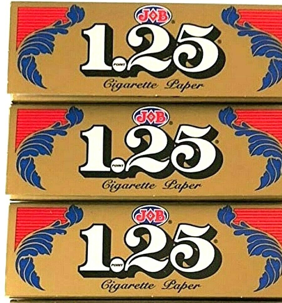 3x JOB Rolling Papers Gold 1 1/4 1.25 *Great Prices*FREE USA SHIPPING*