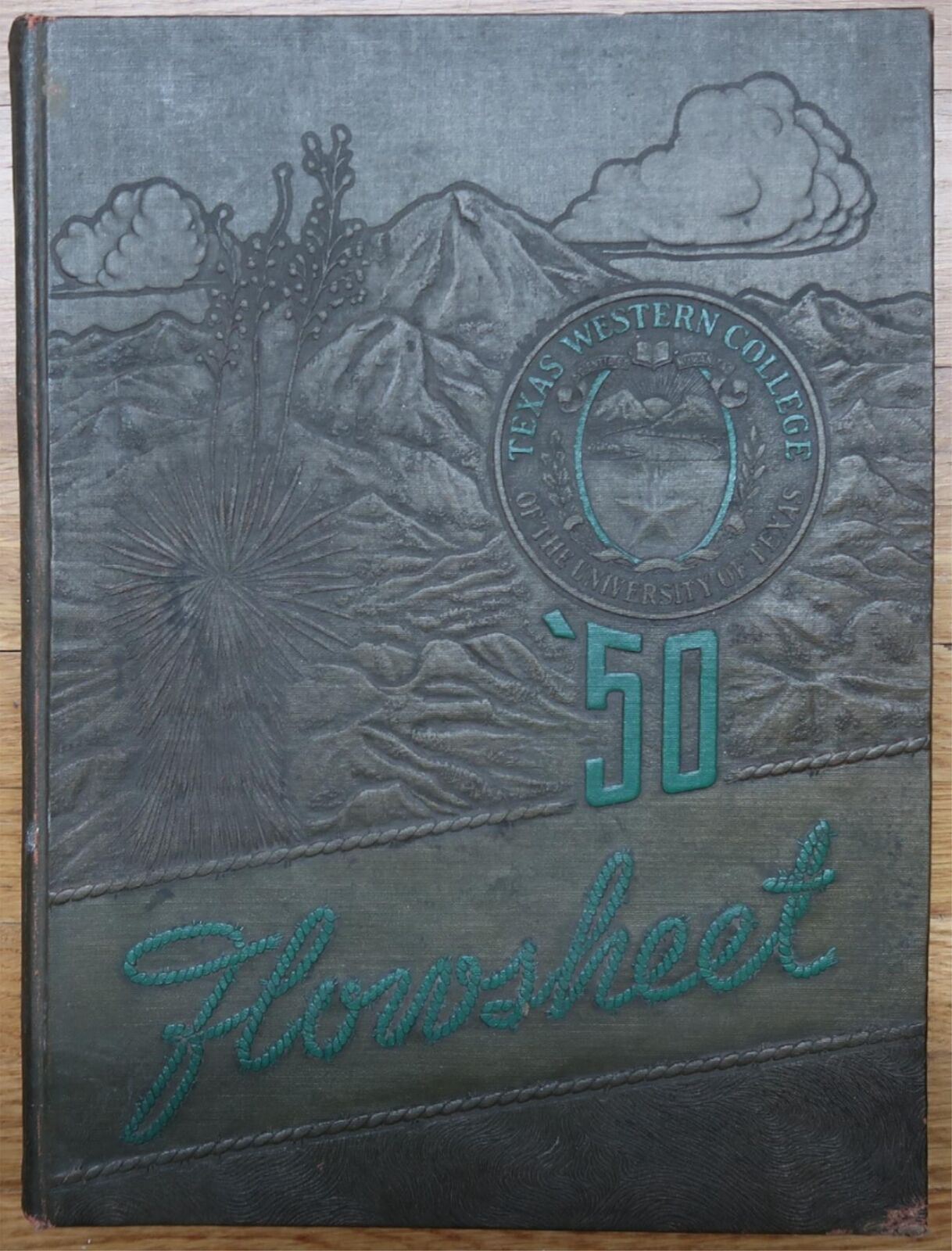 1950 TEXAS WESTERN COLLEGE FLOWSHEET YEARBOOK 1st YEAR NEW NAME EL PASO V1-1