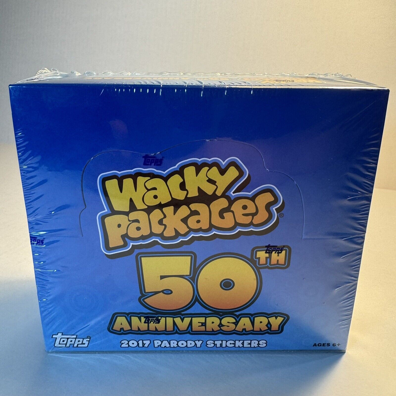 2017 Wacky Packages 50th Anniversary Full Sealed Box 24 Packs Topps
