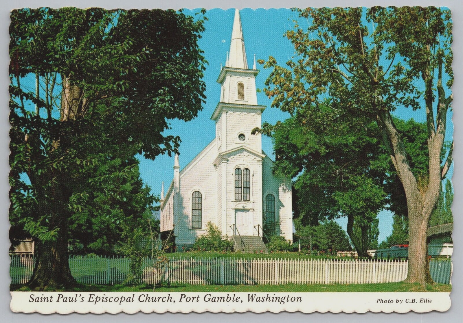 Port Gamble WA St Pauls Episcopal Church The Gathering Anglican Vtg Postcard B18