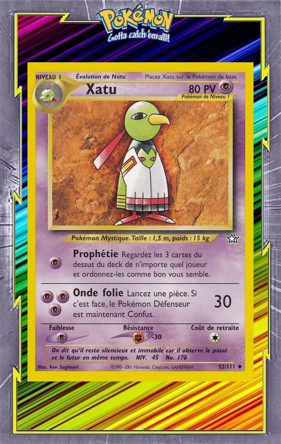 Xatu - Neo Genesis Edition 2 - 52/111 - French Pokemon Card
