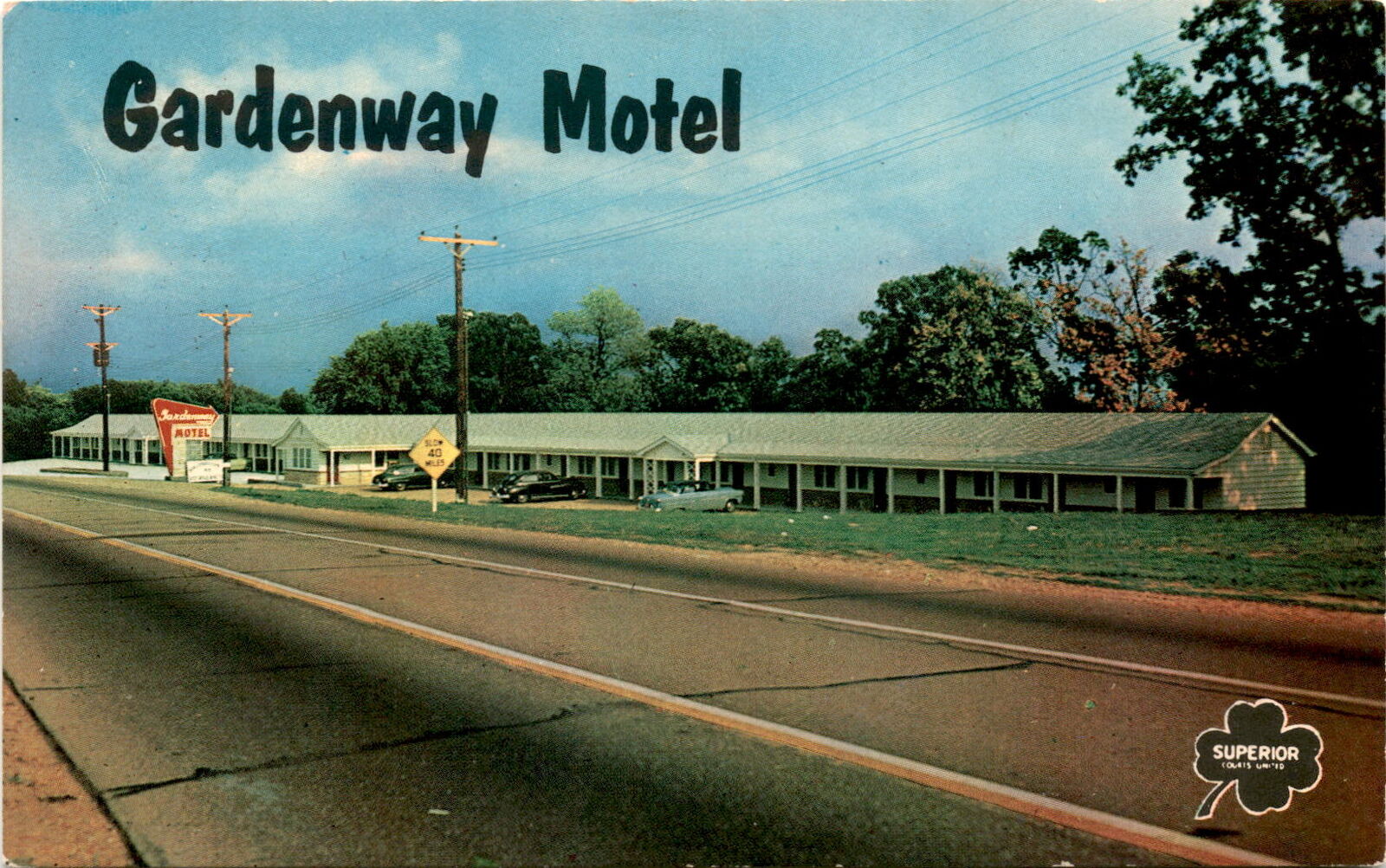 Gardenway Motel, Villa Ridge, Missouri, U.S. Route 66, U.S Postcard