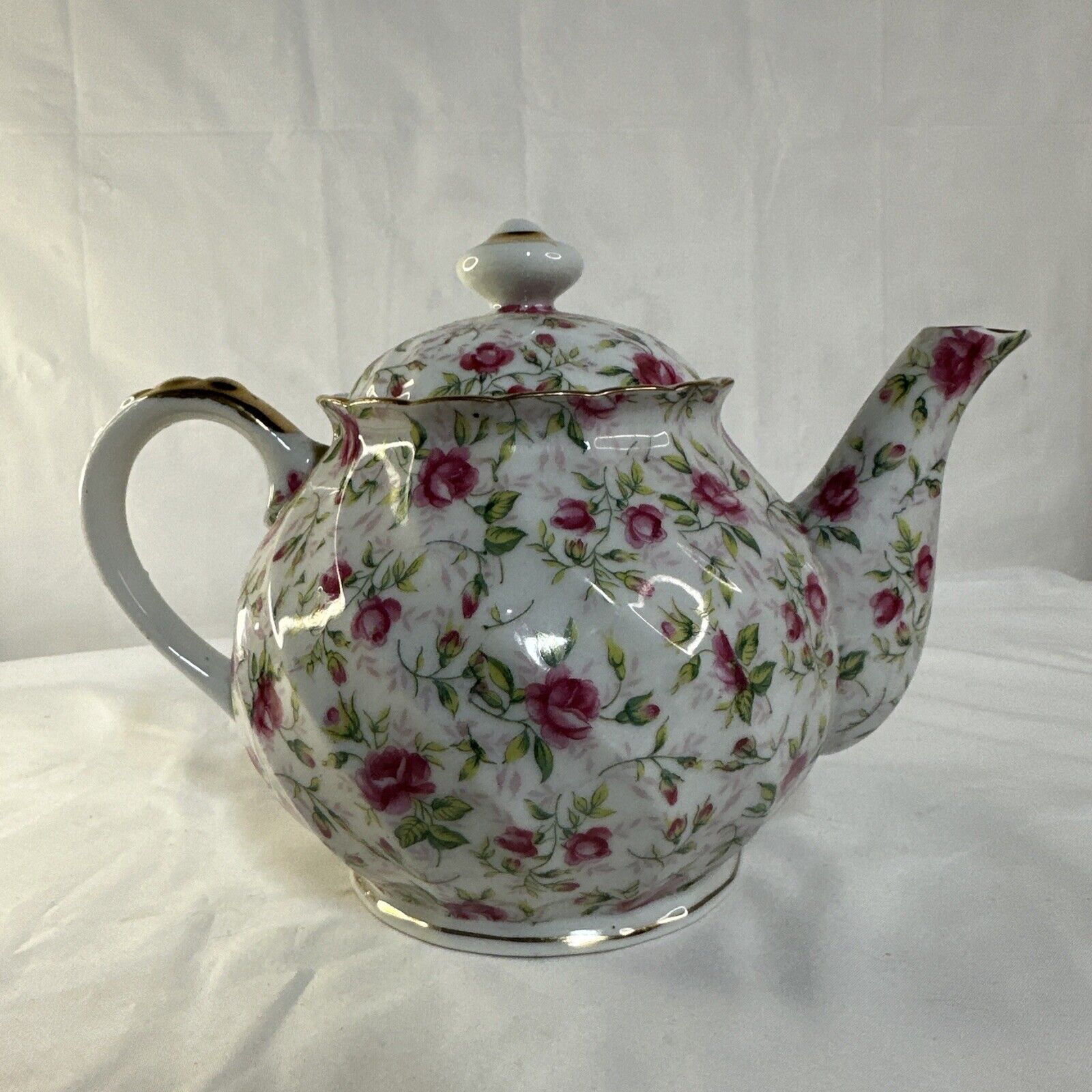Lefton China Hand Numbered Painted Tea Pot