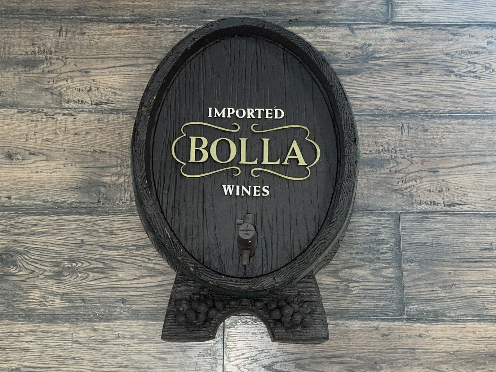 VERY RARE Vintage BOLLA Premium Wines Foam Barrel End