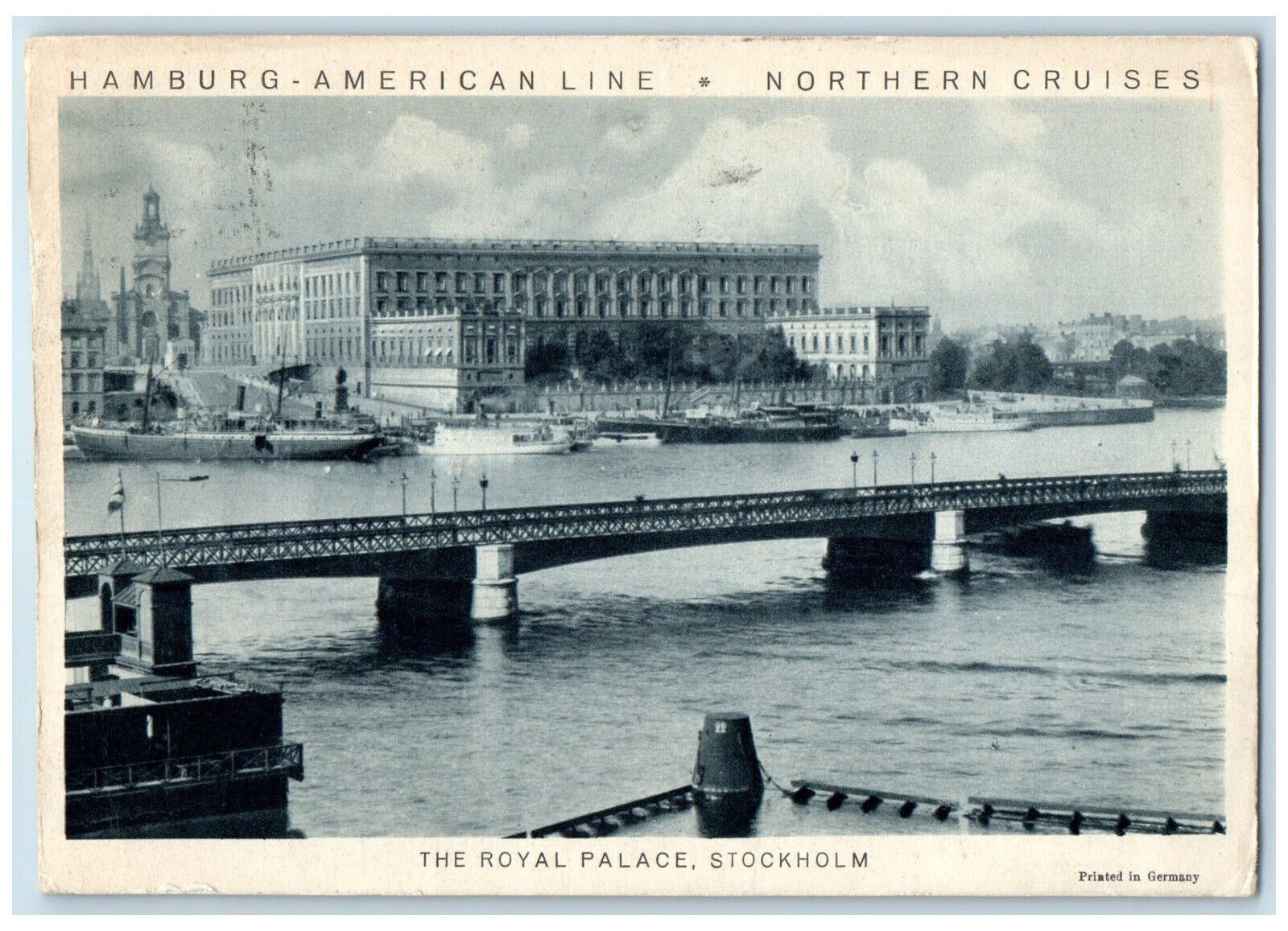 1930 Reliance Steamer Cruise Hamburg American Line Royal Palace Postcard