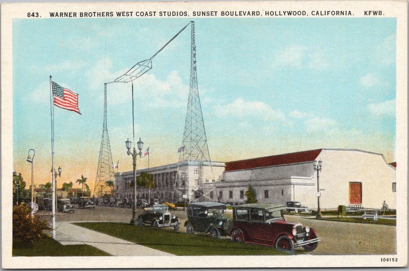 Vintage 1920s HOLLYWOOD California Postcard \