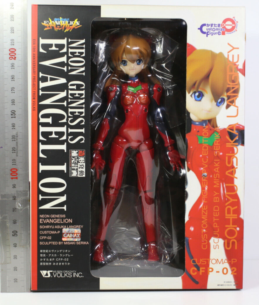 Anime Figure Evangelion Asuka Langley CUSTOMA-P CFP-02 Volks inc RARE