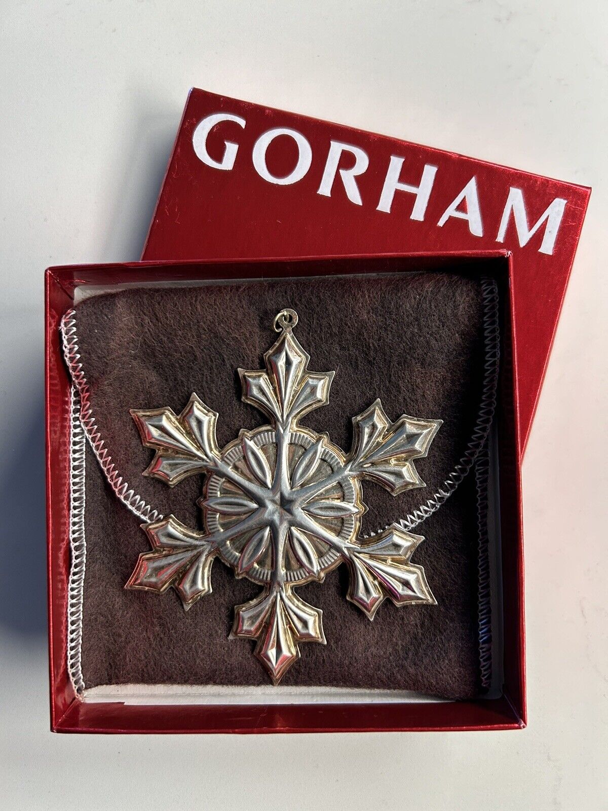 2007 Gorham STERLING Silver 38th Annual Snowflake Ornament, W/C.O.A. Card