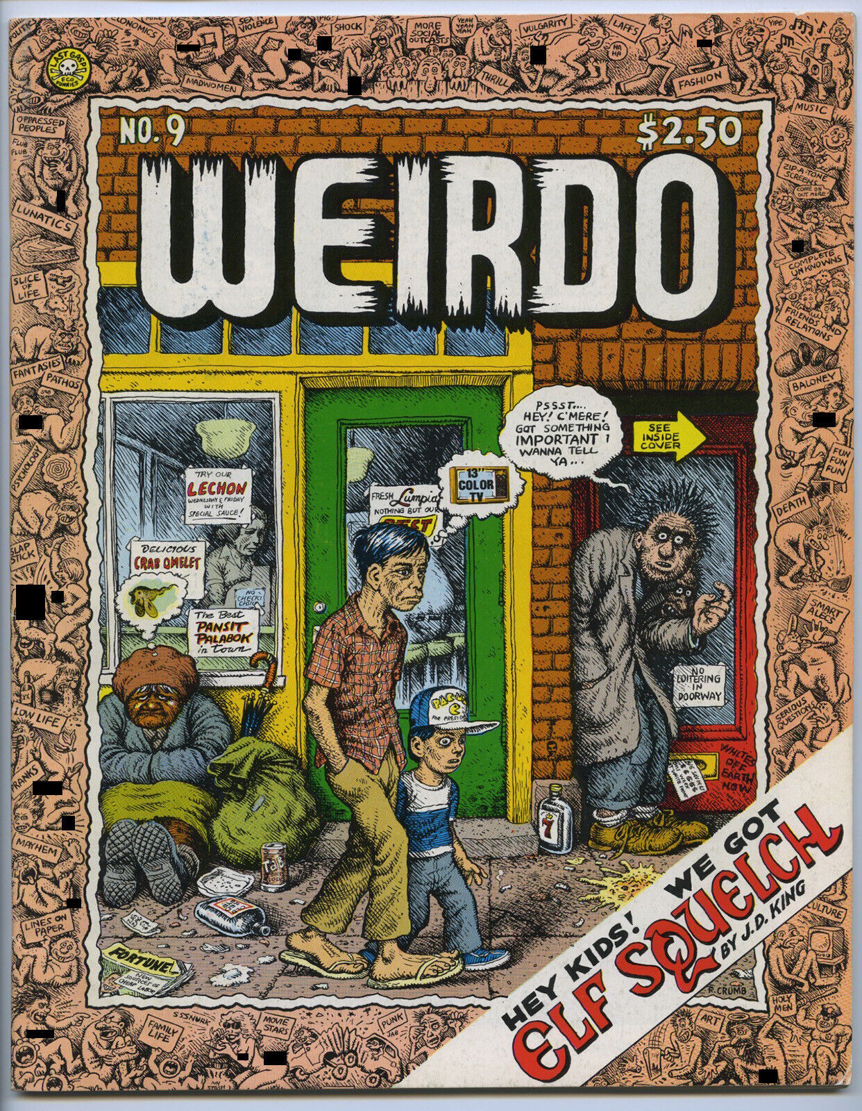 WEIRDO #9 - 4.5, WP - Comix - 1st printing - Crumb
