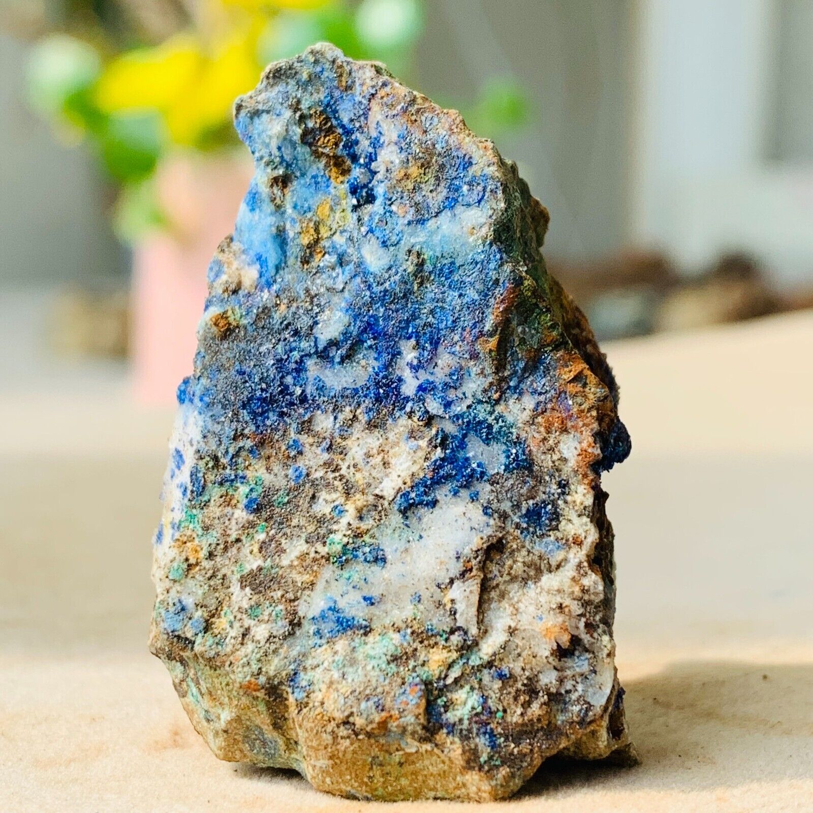24g Natural Blue Copper Crystal Mineral Specimen