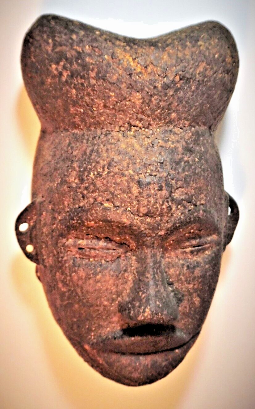 African Mask OGONI Nigeria ARTICULATED (moveable) JAW [Boston Primitive] CRUSTY