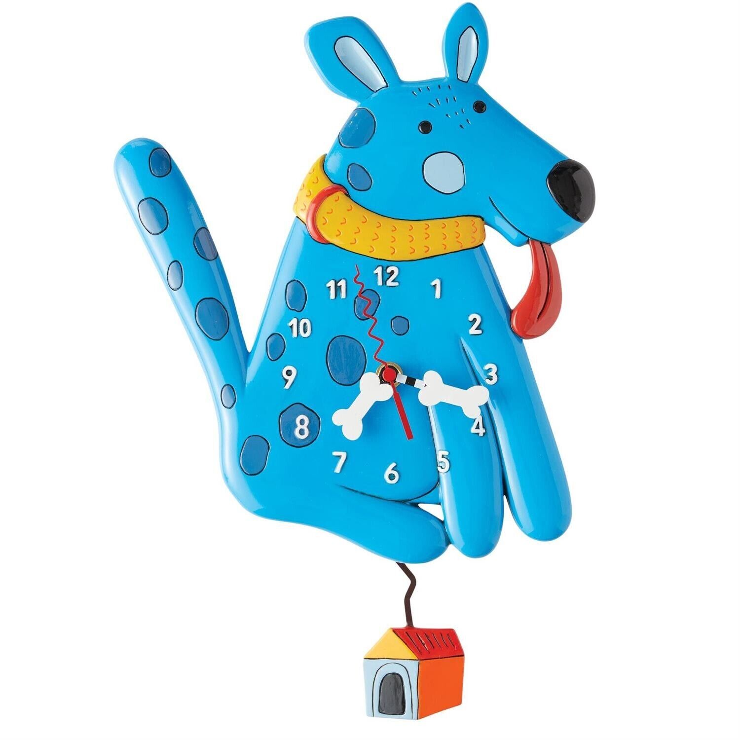 Allen Design Studio Wall Clock: Blue Buddy Dog, Item# 6015360