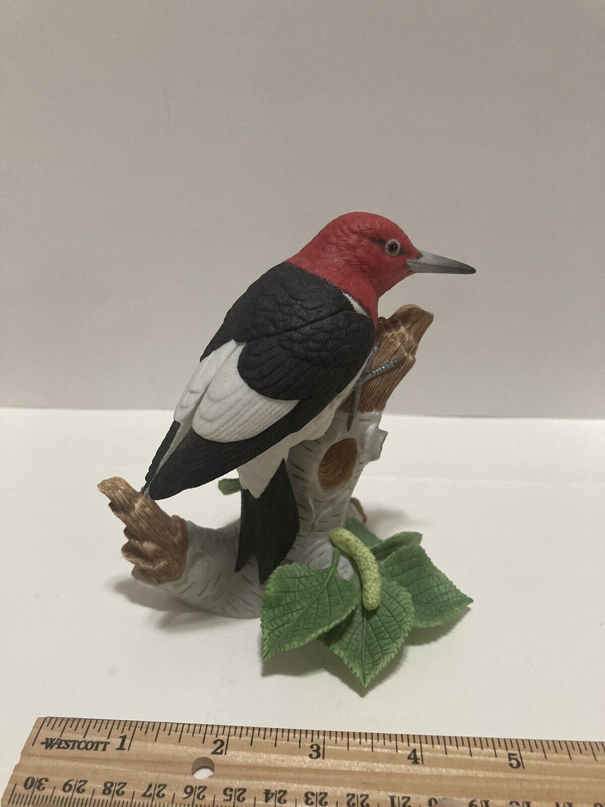 Lenox Garden Birds Red-headed Woodpecker Fine Porcelain Figurine