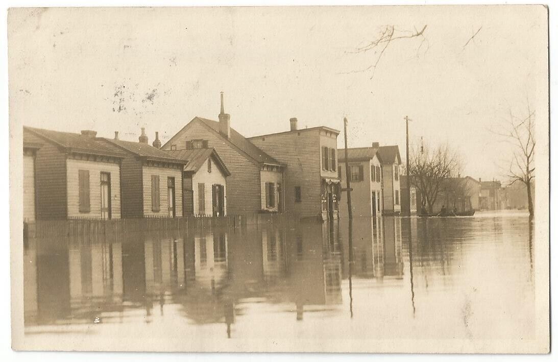 Dayton Ohio OH ~ Great Flood of 1913 Damage RPPC Real Photo Postcard