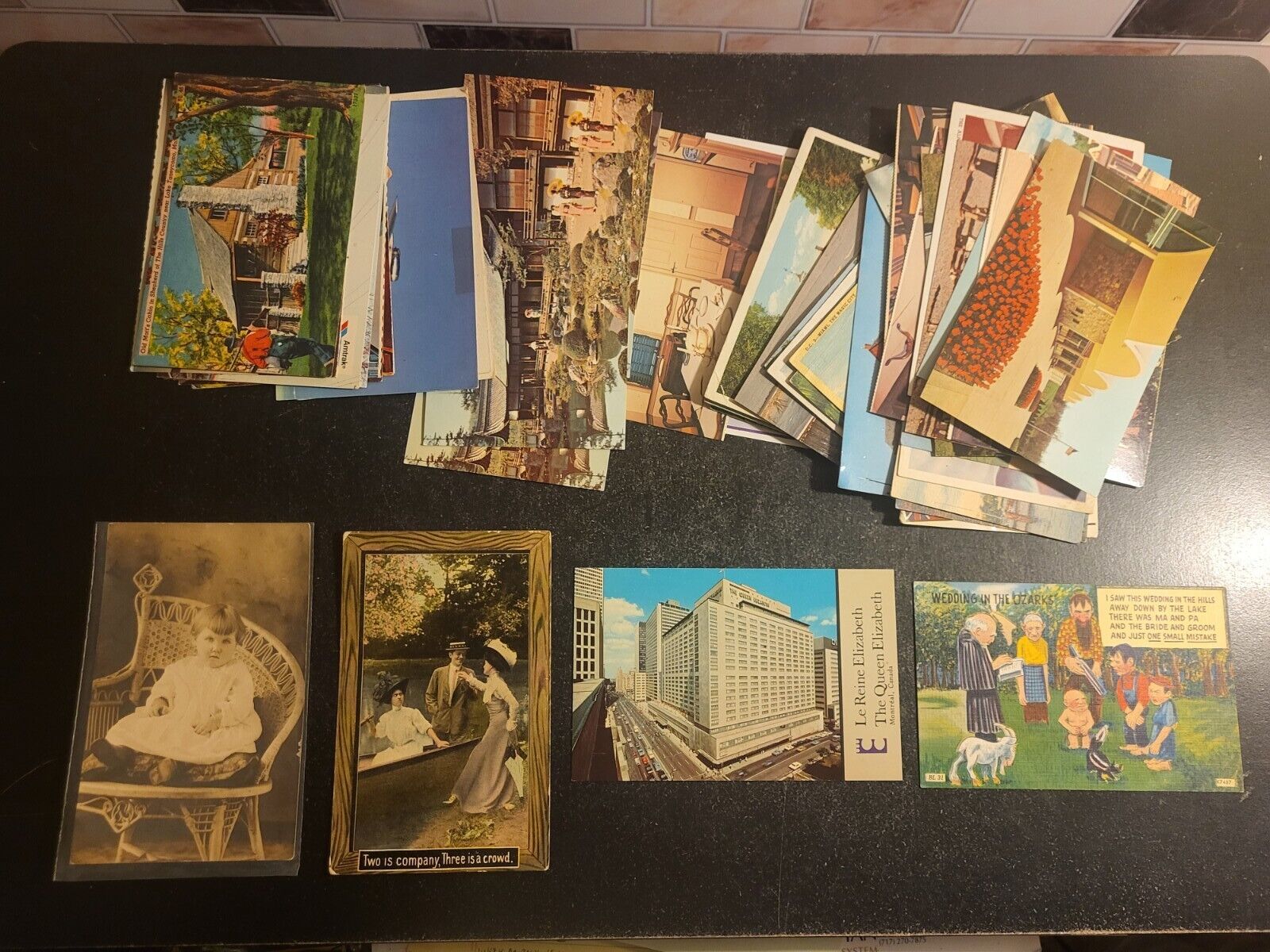 Bulk Postcard Lot of 100 Unposted Postcards Random Vintage 5.5 X 3.5 70s 