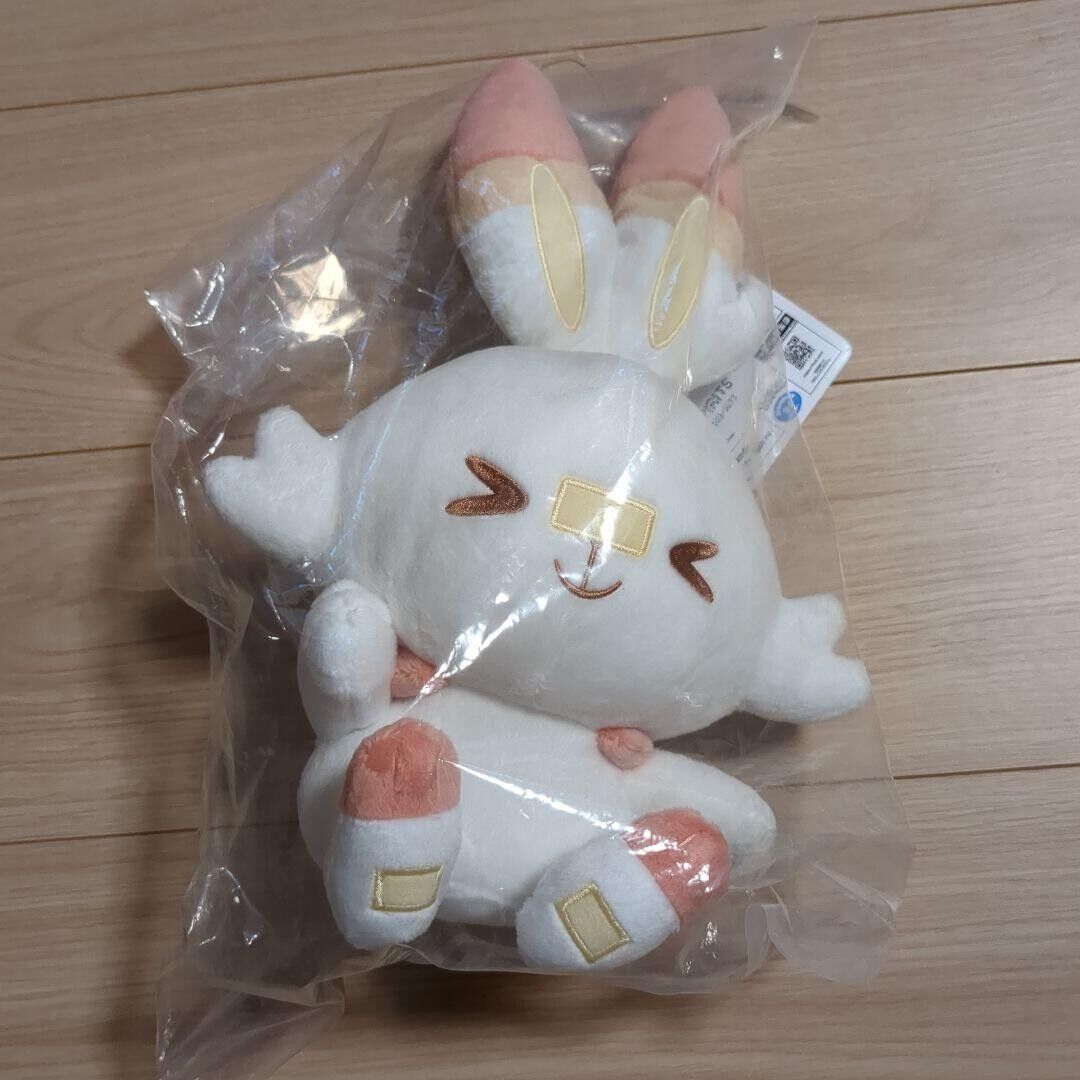 Pokemon Ichiban kuji Scorbunny Plush doll Poke Peace Night Time C prize