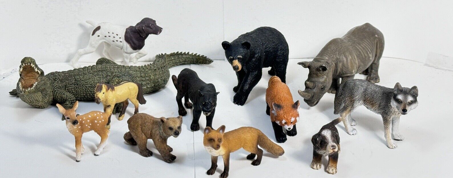 Excellent Condition Schleich Wild Animal Toys, Vintage 69- 2008. 12 Pieces