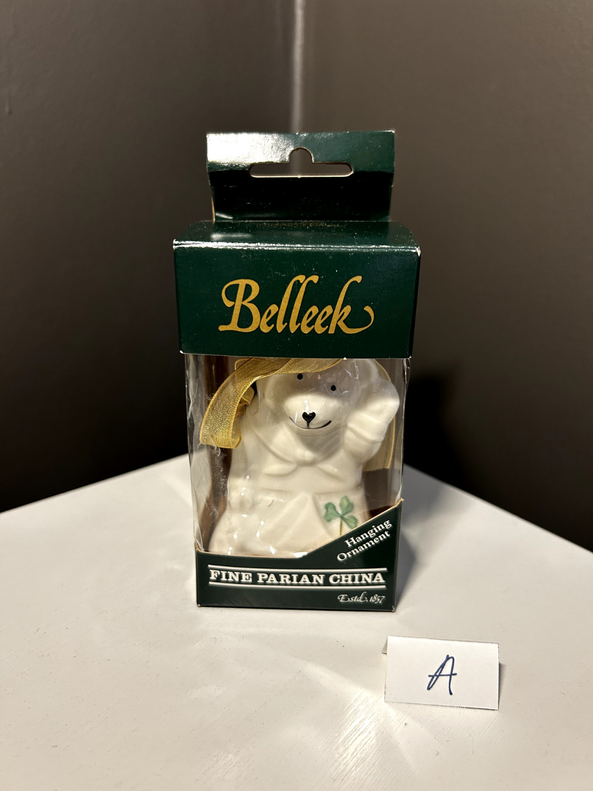 Belleek Sailor Teddy Bear Ornament, 3.5