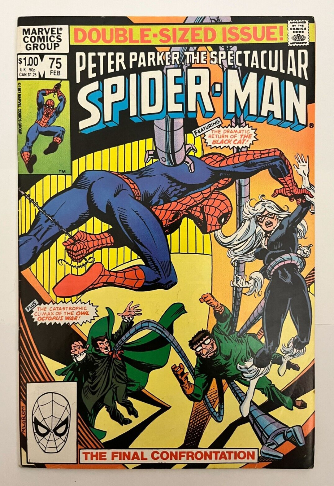 Spectacular Spider-Man #75 Marvel 1983 Black Cat