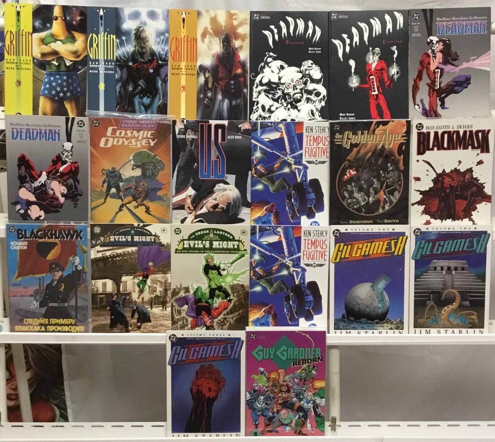 DC Comics Graphic Novels Lot of 20 Books - Deadman, Guy Gardner, Griffin